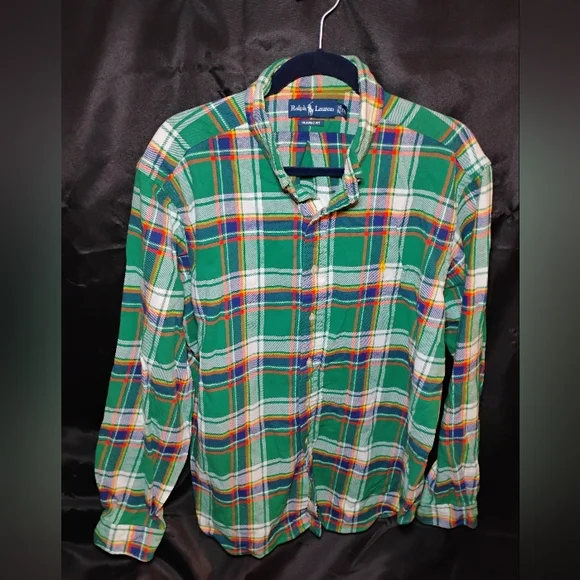 Ralph Lauren Green Plaid Men's Shirt